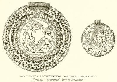 Brakteaten, die nordische Gottheiten darstellen von English School