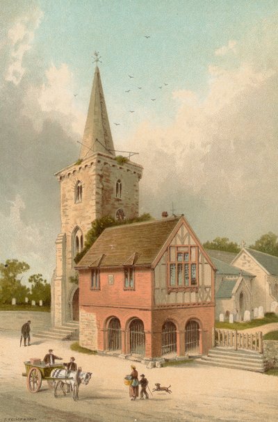 Brading Kirche und Rathaus - Isle of Wight von English School