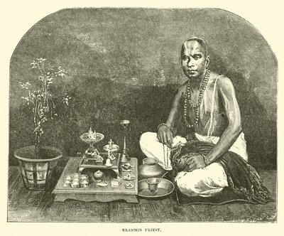 Brahmin priest  af English School