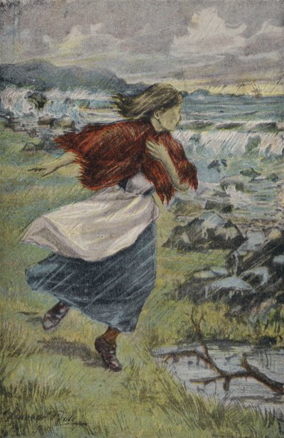 Brave Margaret (farve litho) af English School