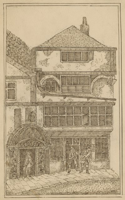 Bricklayers Hall, Leadenhall, nu Jødernes synagoge, 1797 af English School