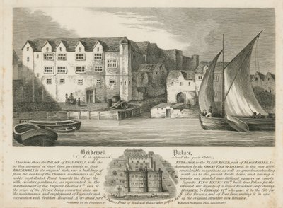 Bridewell Palace, som det så ud omkring år 1660 af English School