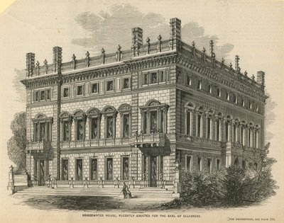 Bridgewater House, for nylig opført for jarlen af Ellesmere af English School