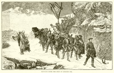 Hjembringer liget af Charles XII af English School