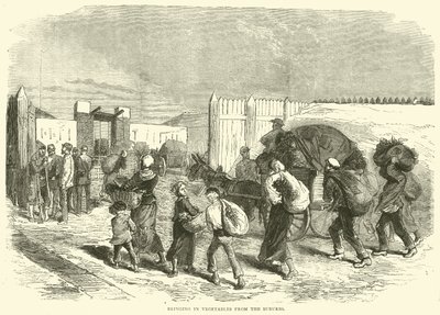 Indbringelse af grøntsager fra forstæderne, oktober 1870 af English School