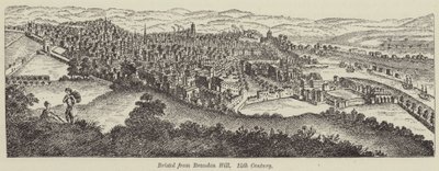 Bristol fra Brandon Hill af English School