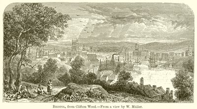 Bristol, fra Clifton Wood af English School