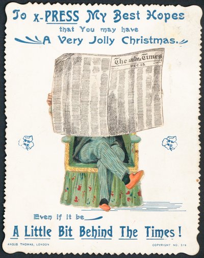 Britische Weihnachtskarte von English School