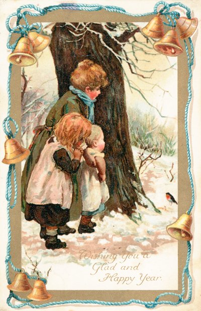 Britische Weihnachtskarte von English School