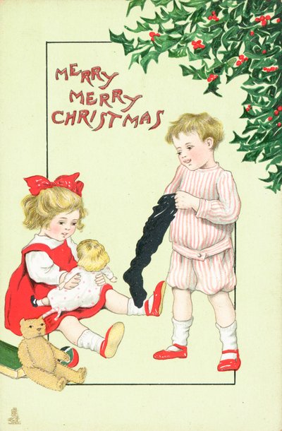 Britische Weihnachtskarte von English School