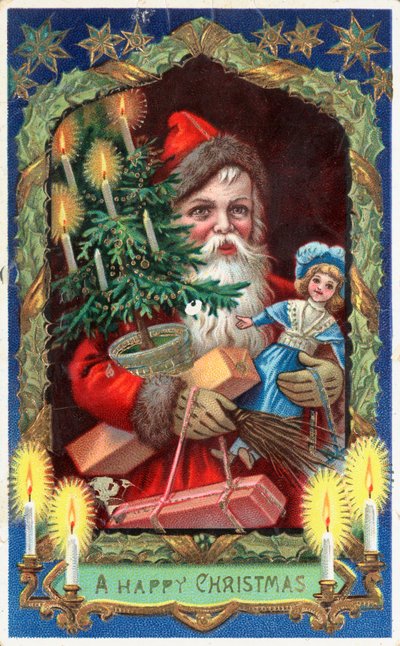 Britisk julekort af English School