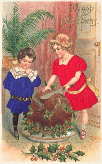 Britisk julekort af English School