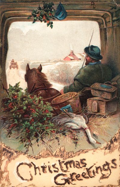 Britiske julekort af English School