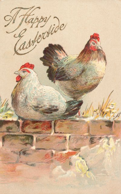 Britisk påskekort af English School