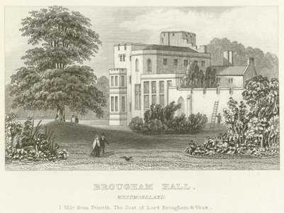 Brougham Hall, Westmoreland (gravering) af English School