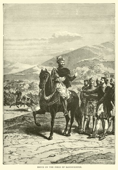 Bruce på banen i Bannockburn af English School