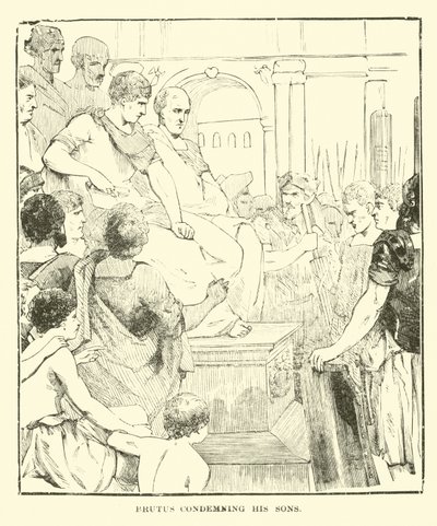 Brutus fordømmer sine sønner af English School