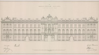 Buckingham Palace, Elevation of East Front af English School