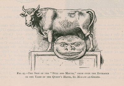 Bull and Mouth, Queens Hotel, St Martin Le Grand af English School