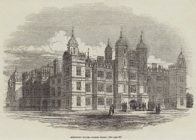 Burghley House, North Front (gravering) af English School