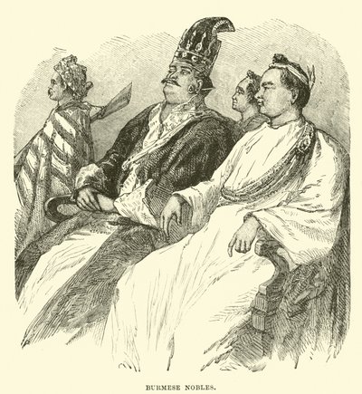 Burmese Nobles  af English School
