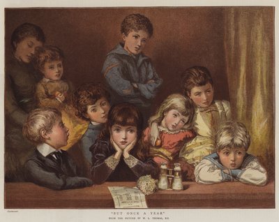 Men en gang om året (chromolitho) af English School
