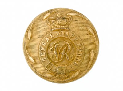 Button, Bengal Staff Corps, 1861-1876 af English School