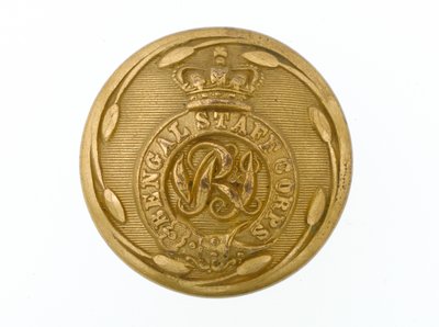 Button, Bengal Staff Corps, 1876-1891 af English School