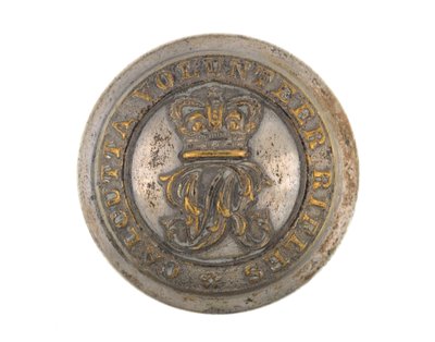 Button, Calcutta Volunteer Rifles, før 1901 af English School