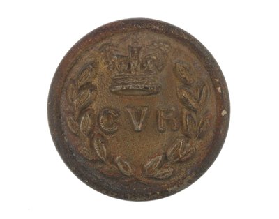 Button, Calcutta Volunteer Rifles, før 1901 af English School