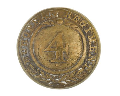 Button, andre rækker, 4. bengalske europæiske regiment, 1855-1861 af English School