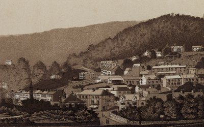 Buxton: Matlock Bath (litho) af English School