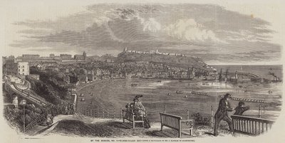 Ved havet, Scarborough Bay (gravering) af English School