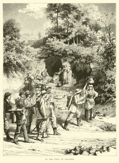 Ved brønden ved Olevano af English School