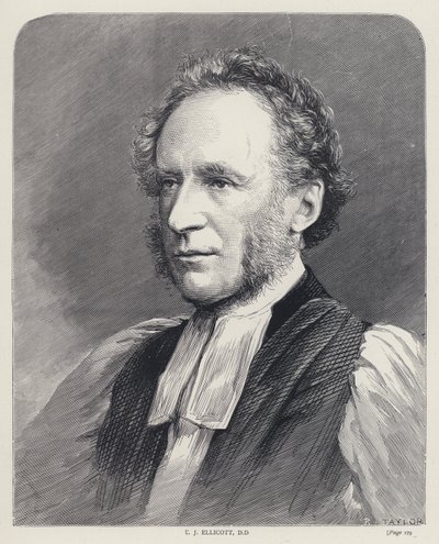 C J Ellicott, DD (gravering) af English School