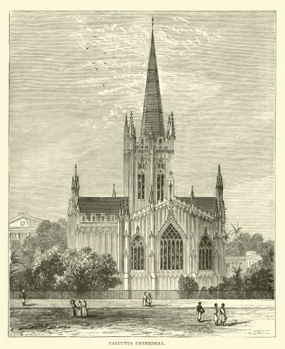 Calcutta katedral af English School