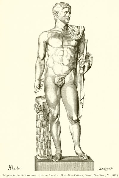 Caligula i heroisk dragt af English School