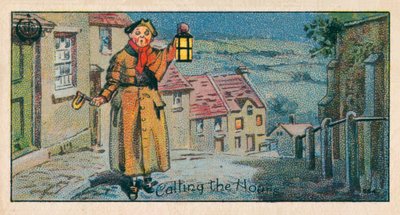 At kalde timerne, Vagten (chromolitho) af English School