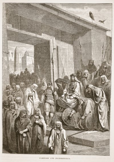 Cambyses og Psammetichus af English School
