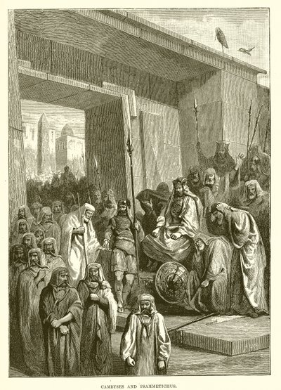 Cambyses og Psammetichus af English School