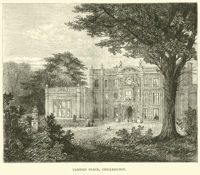 Camden Place, Chislehurst, september 1870 af English School