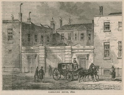 Camelford House, London, 1820 af English School