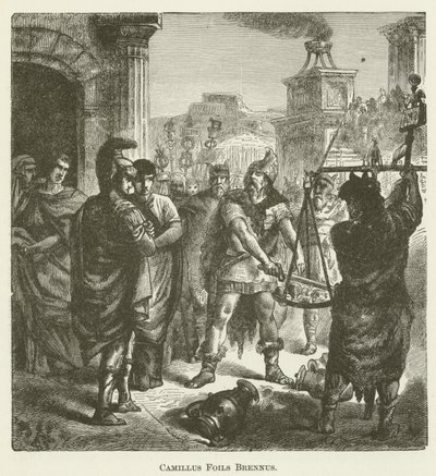 Camillus Foils Brennus af English School