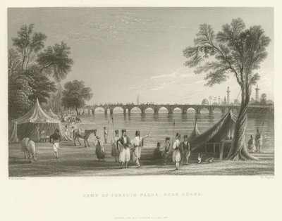 Ibrahim Pashas lejr, nær Adana, Tyrkiet, 1837 af English School