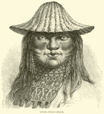 Canibo Indian, han af English School
