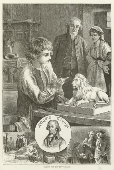 Canova and the Butter Lion  af English School