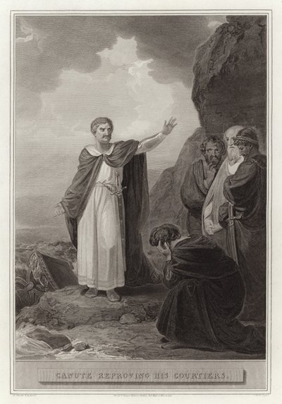 Knud irettesætter sine hofmænd af English School