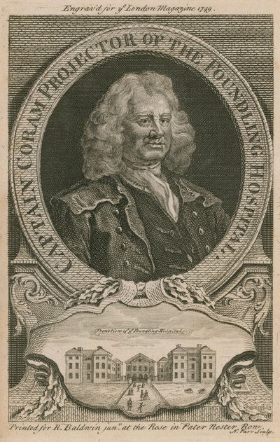 Kaptajn Coram, projektor fra Foundling Hospital af English School