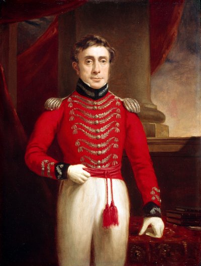 Kaptajn David Leighton (1774-1860) 4. Regiment Native Infantry, ca. 1804 af English School