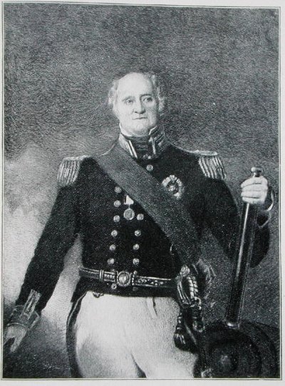 Kaptajn Thomas Masterman Hardy (1769-1839) (gravering) af English School